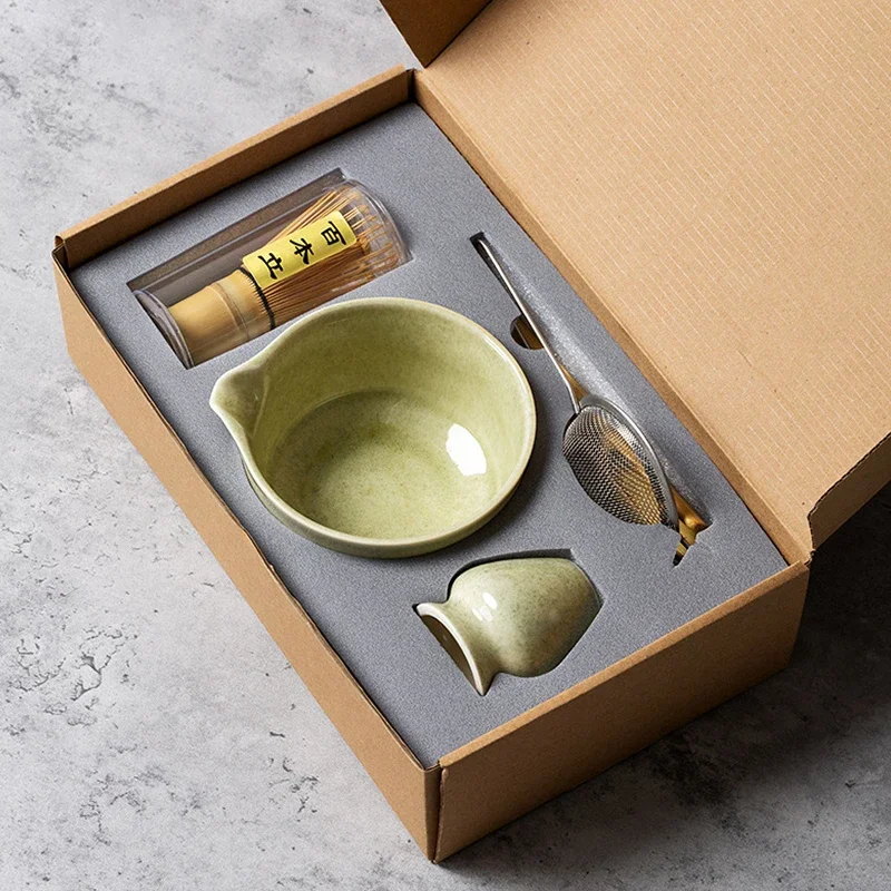 Matcha Bowl Chawan - Set Perlengkapan Upacara Matcha Jepang 4/5/6/7pcs,