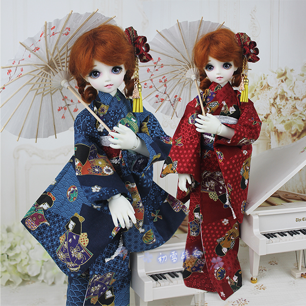 Japanese Girl Lifestyle - 1/6 1/4 1/3 BJD Pakaian Kimono