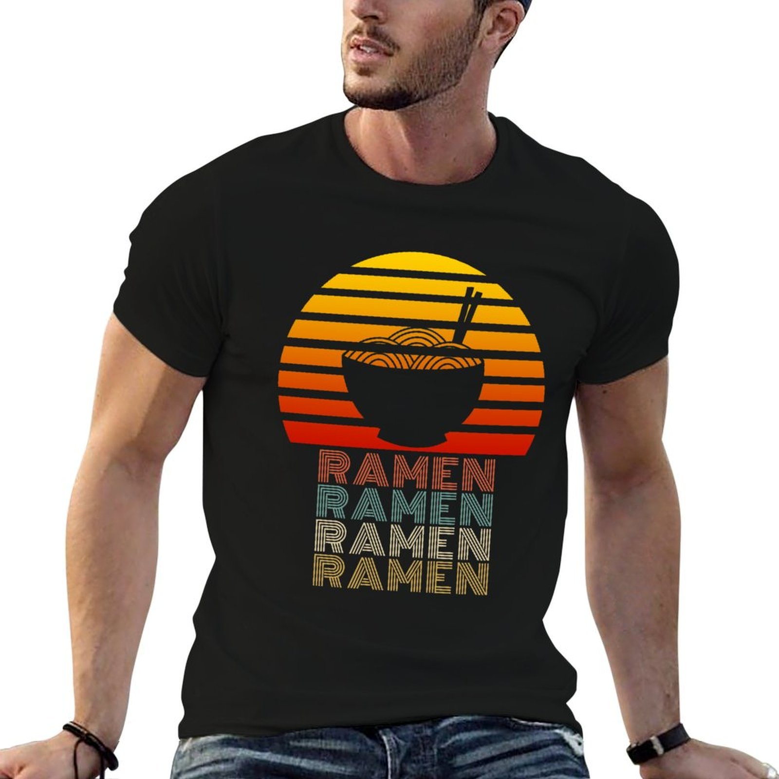 Japanese Man Lifestyle - Ramen Life Kaos Gaya Retro Vintage