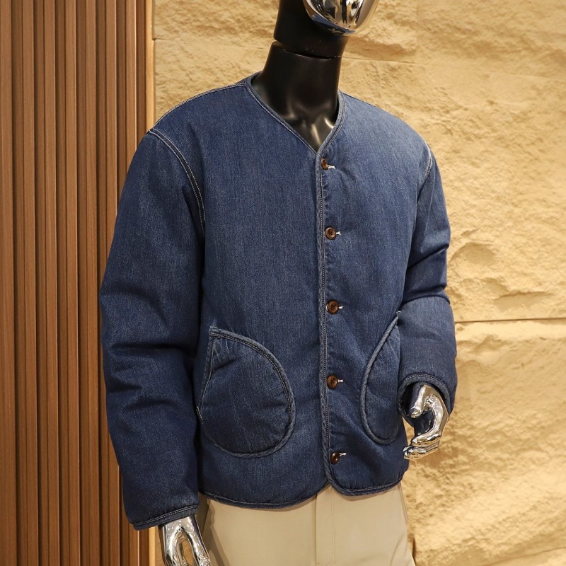 Japanese Man Lifestyle - 2025 Pakaian Luar Denim Retro Jepang