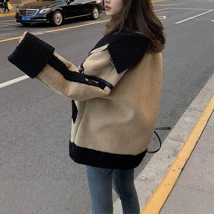 Japanese Women Lifestyle - Jaket Wol Domba Wanita Rajutan Gaya