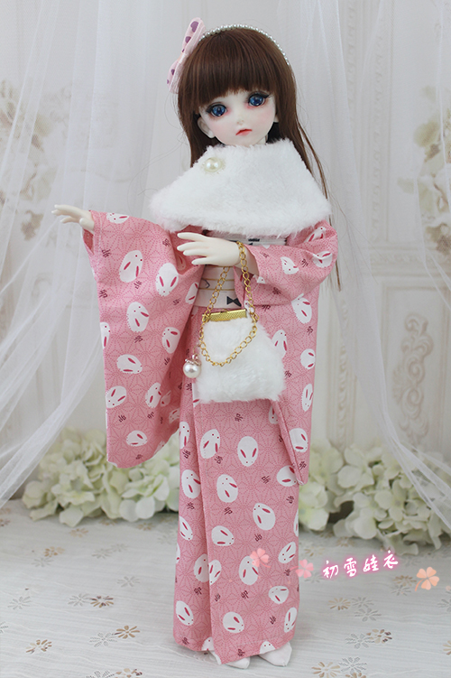 Japanese Girl Lifestyle - 1/6 1/4 1/3 BJD Pakaian Kimono
