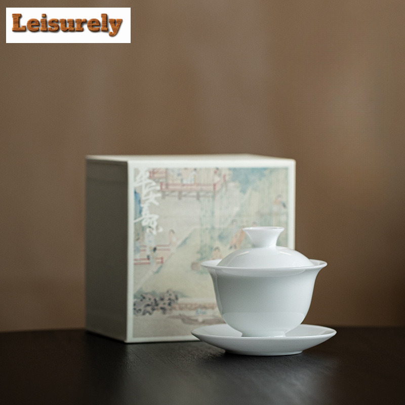 140ml es giok porselen Gaiwan  - Matcha Bowl Chawan ulasan dan harga