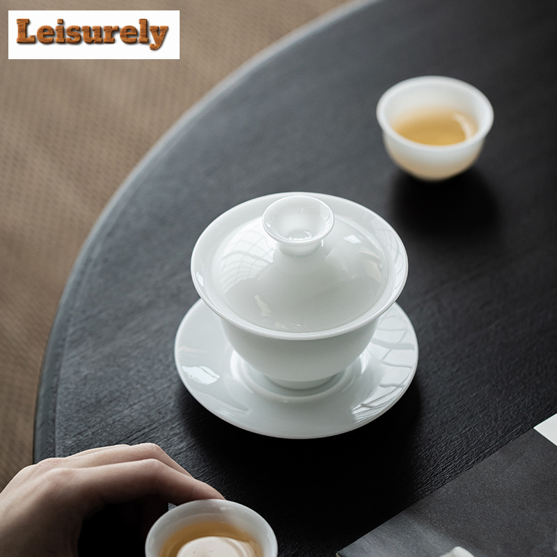 140ml es giok porselen Gaiwan  - Matcha Bowl Chawan ulasan dan harga