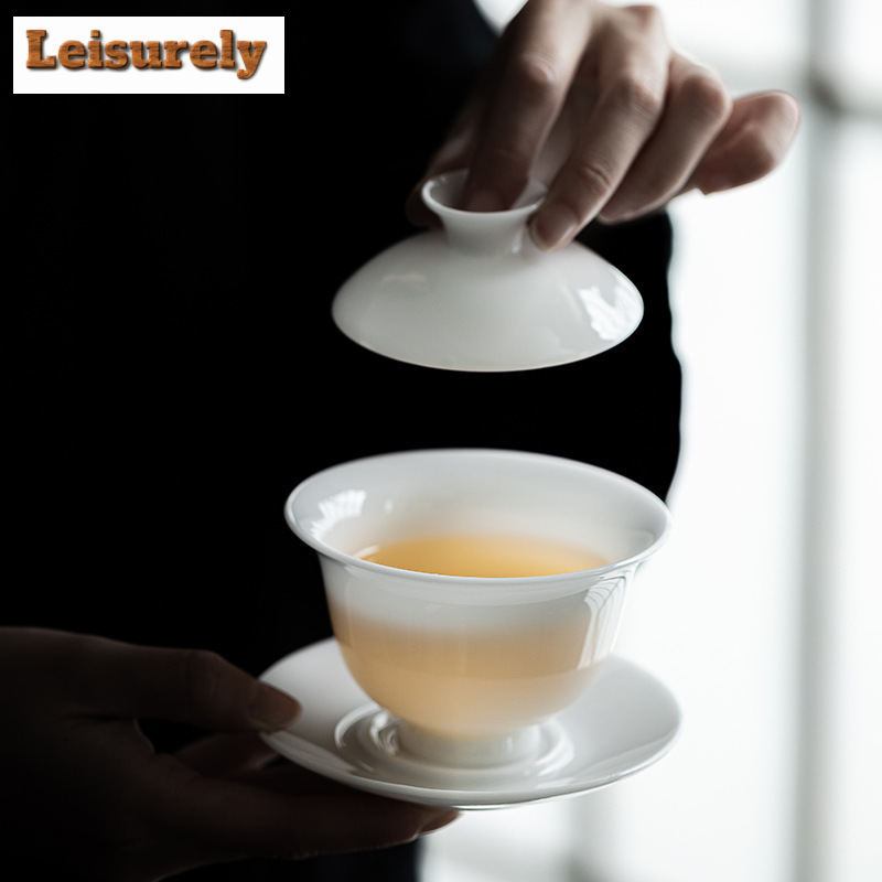 140ml es giok porselen Gaiwan  - Matcha Bowl Chawan ulasan dan harga