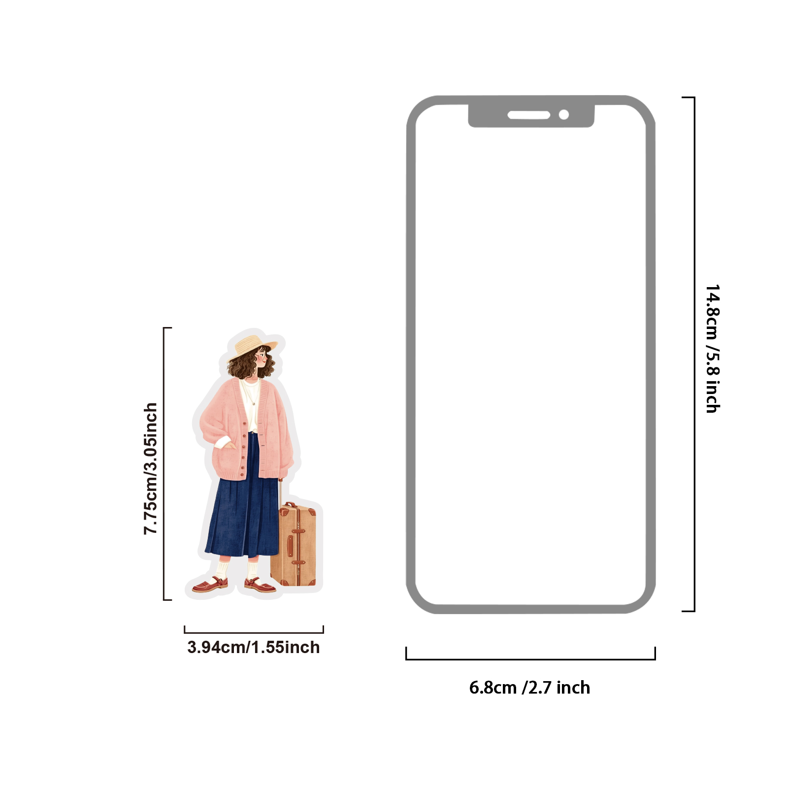 Etori Life 30 Buah Stiker Hari - Japanese Girl Lifestyle ulasan dan harga