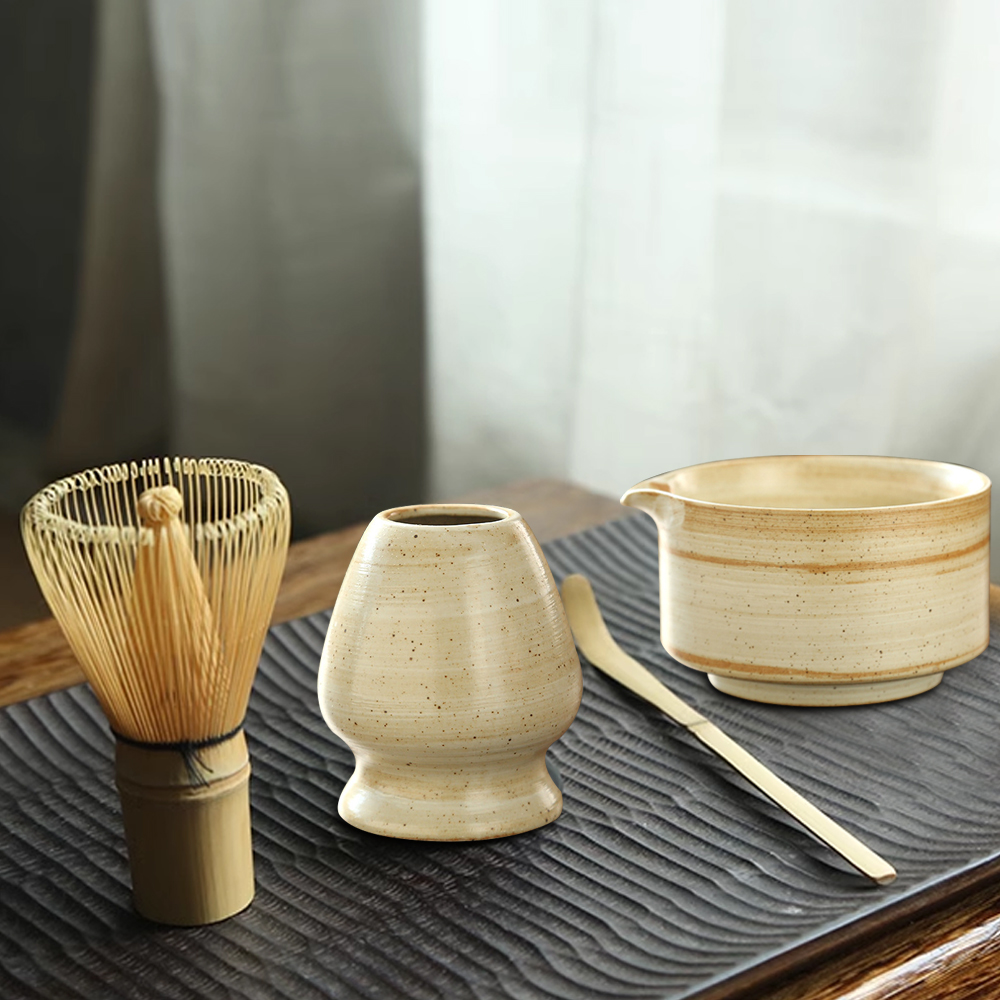 Kocokan Matcha Jepang berdiri  - Matcha Bowl Chawan ulasan dan harga