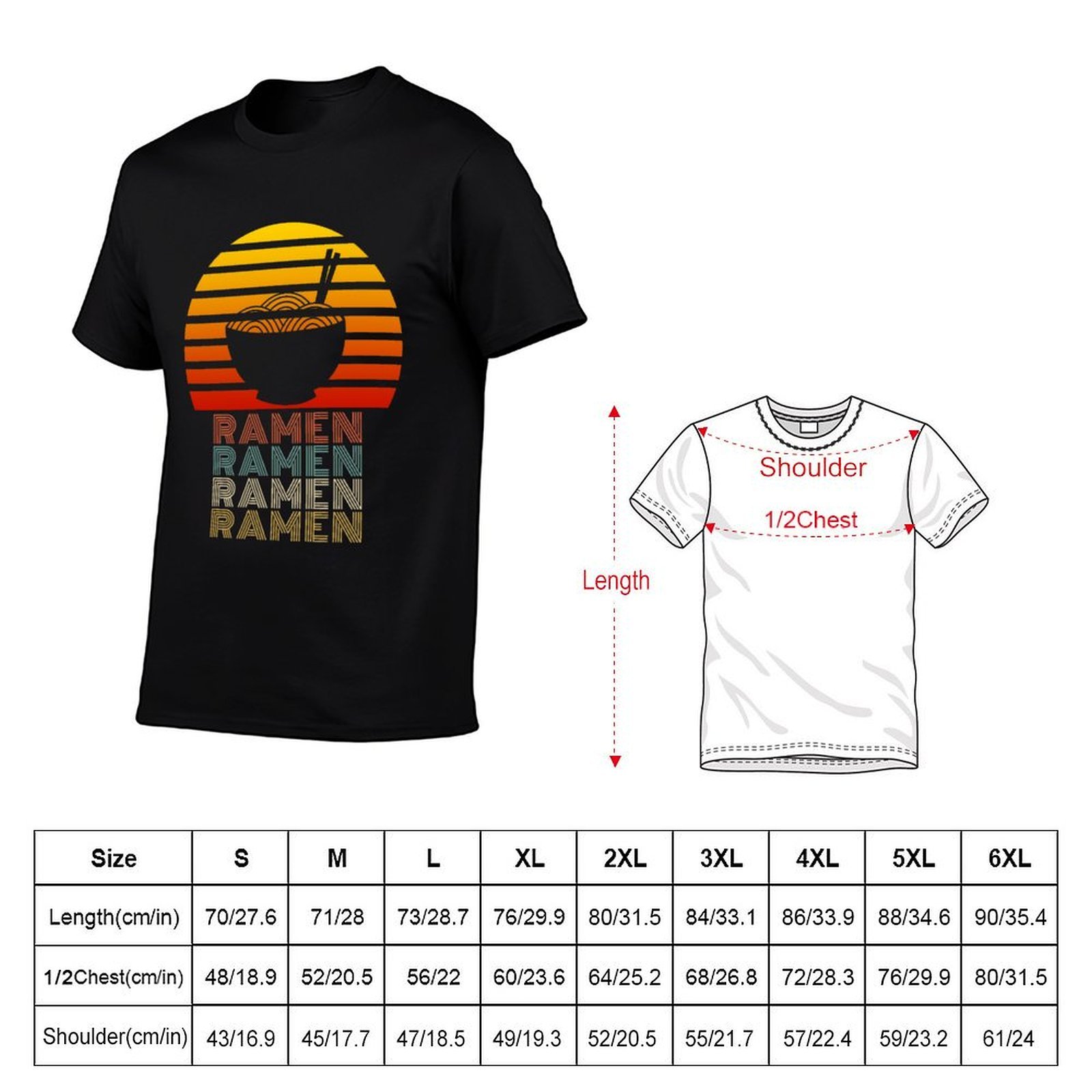 Ramen Life Kaos Gaya Retro Vin - Japanese Man Lifestyle ulasan dan harga