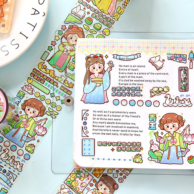 TIANZI 50mmx5m Stiker Scrapboo - Japanese Girl Lifestyle ulasan dan harga