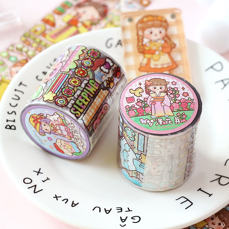 TIANZI 50mmx5m Stiker Scrapboo - Japanese Girl Lifestyle ulasan dan harga