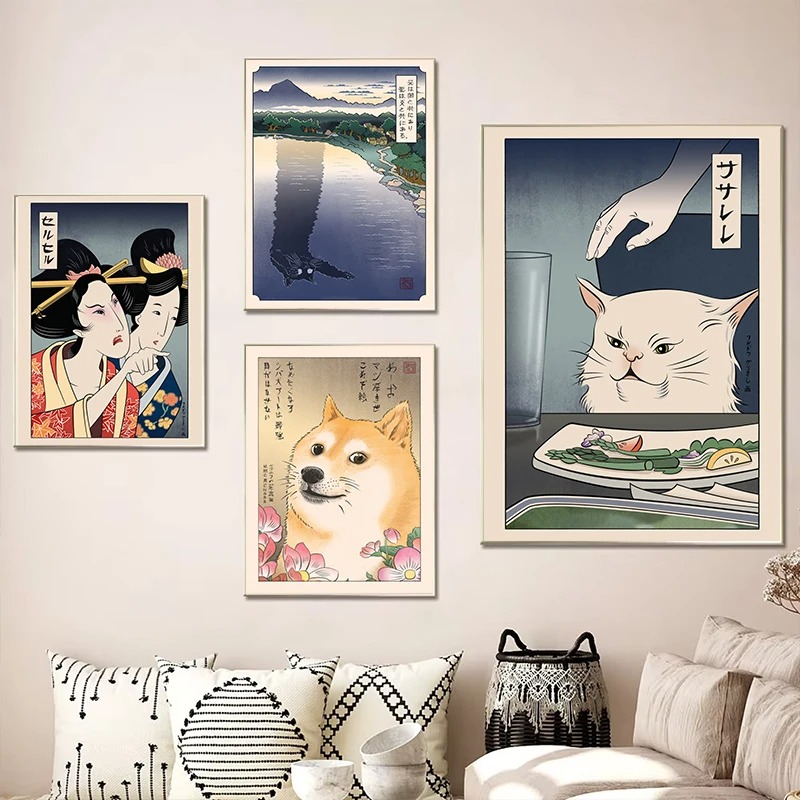 Cetak Poster Gaya Ukiyoe Jepan - Japanese Women Lifestyle ulasan dan harga