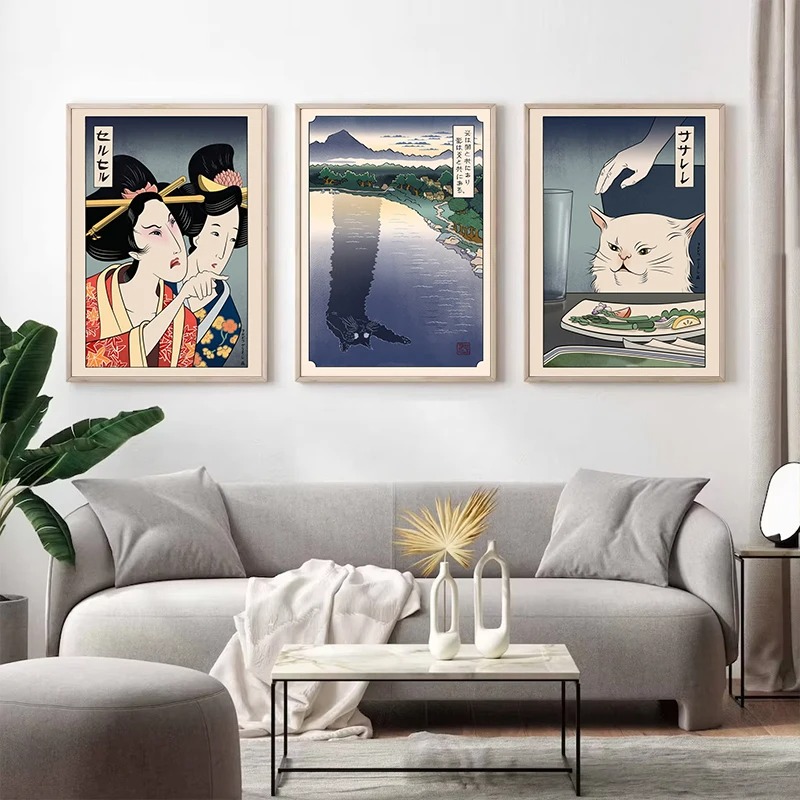 Cetak Poster Gaya Ukiyoe Jepan - Japanese Women Lifestyle ulasan dan harga