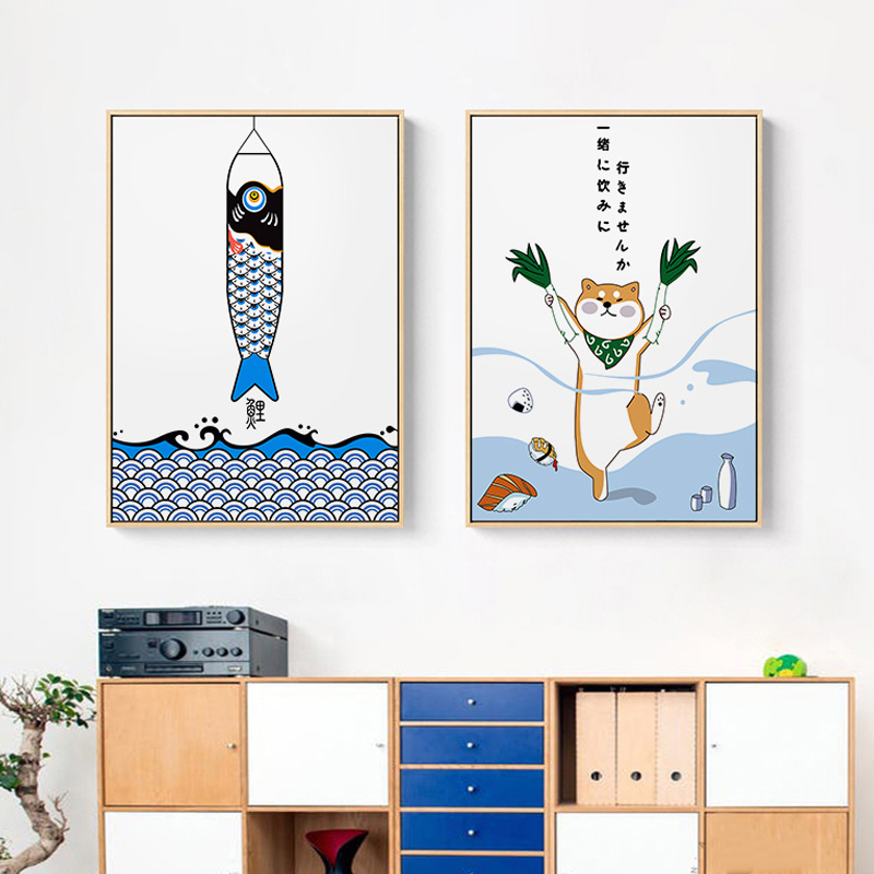 Poster ikan hewan kreatif Jepa - Japanese Lifestyle Japanese ulasan dan harga