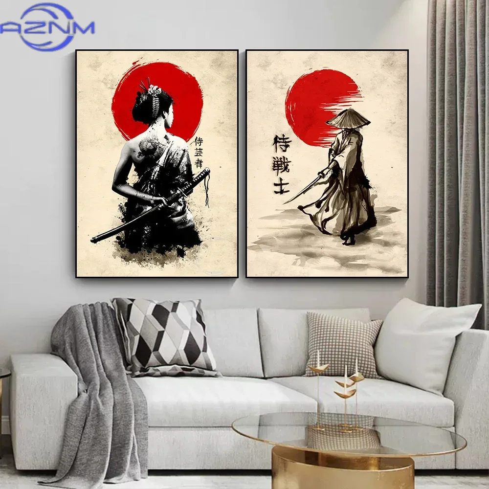 AZNM Lukisan Kanvas Poster Sen - Japanese Lifestyle Japanese ulasan dan harga