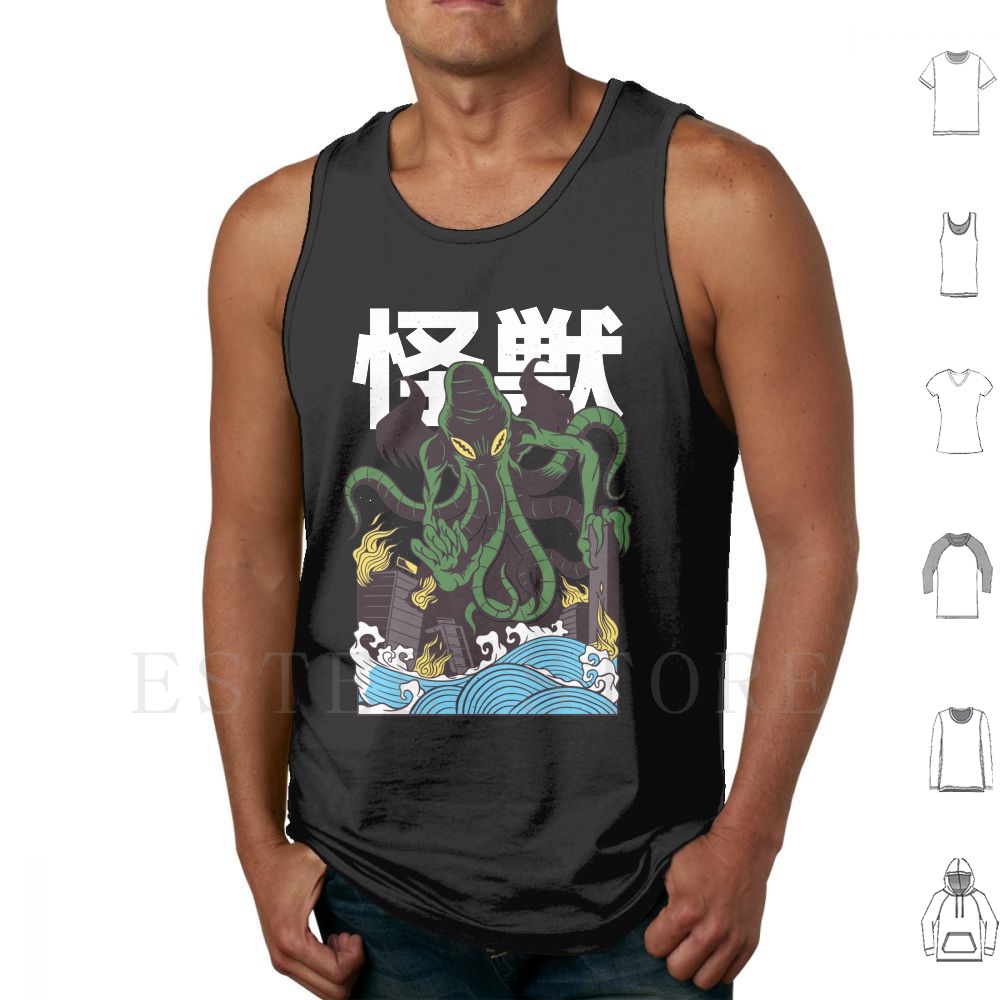 Rompi Tank Top Cthulhu Jepang  - Japanese Man Lifestyle ulasan dan harga