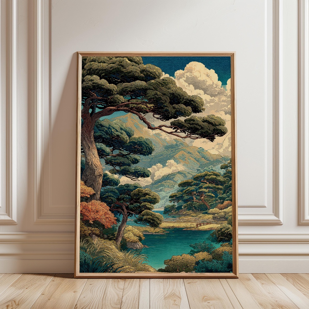 Poster Pemandangan Gunung Fuji - Japanese Zen Lifestyle ulasan dan harga