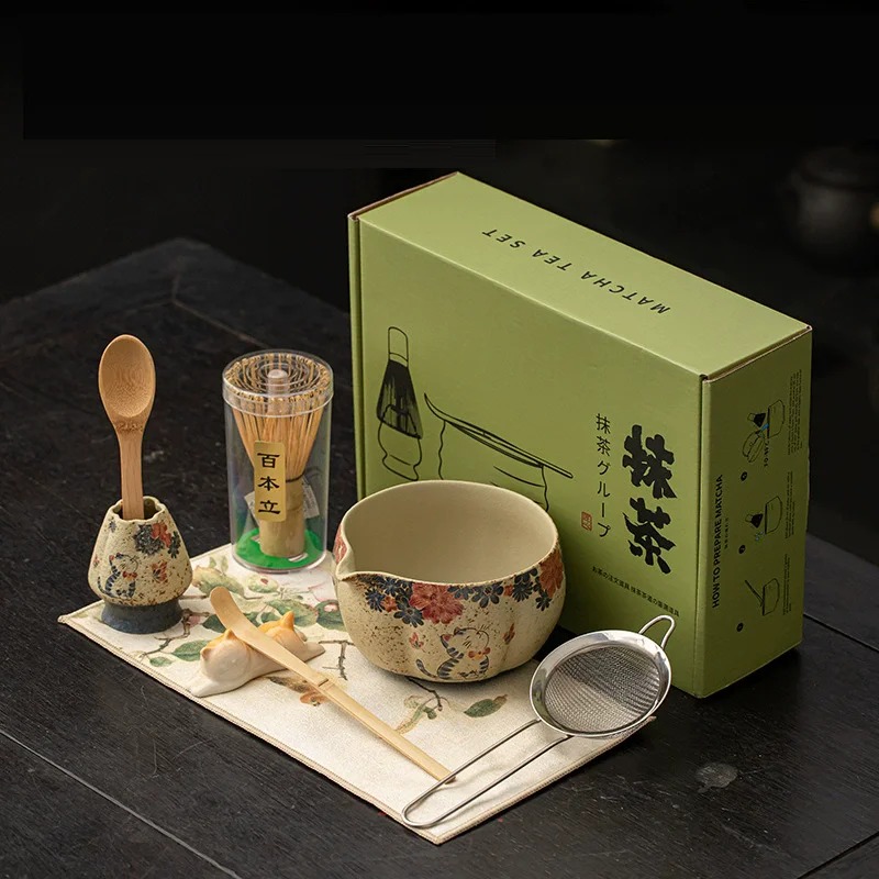 8PCS Set Pembuatan Matcha Jepa - Matcha Bowl Chawan ulasan dan harga